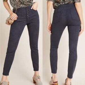 PILCRO AND THE LETTERPRESS CARBON FLORAL SKINNY PANTS SZ 30